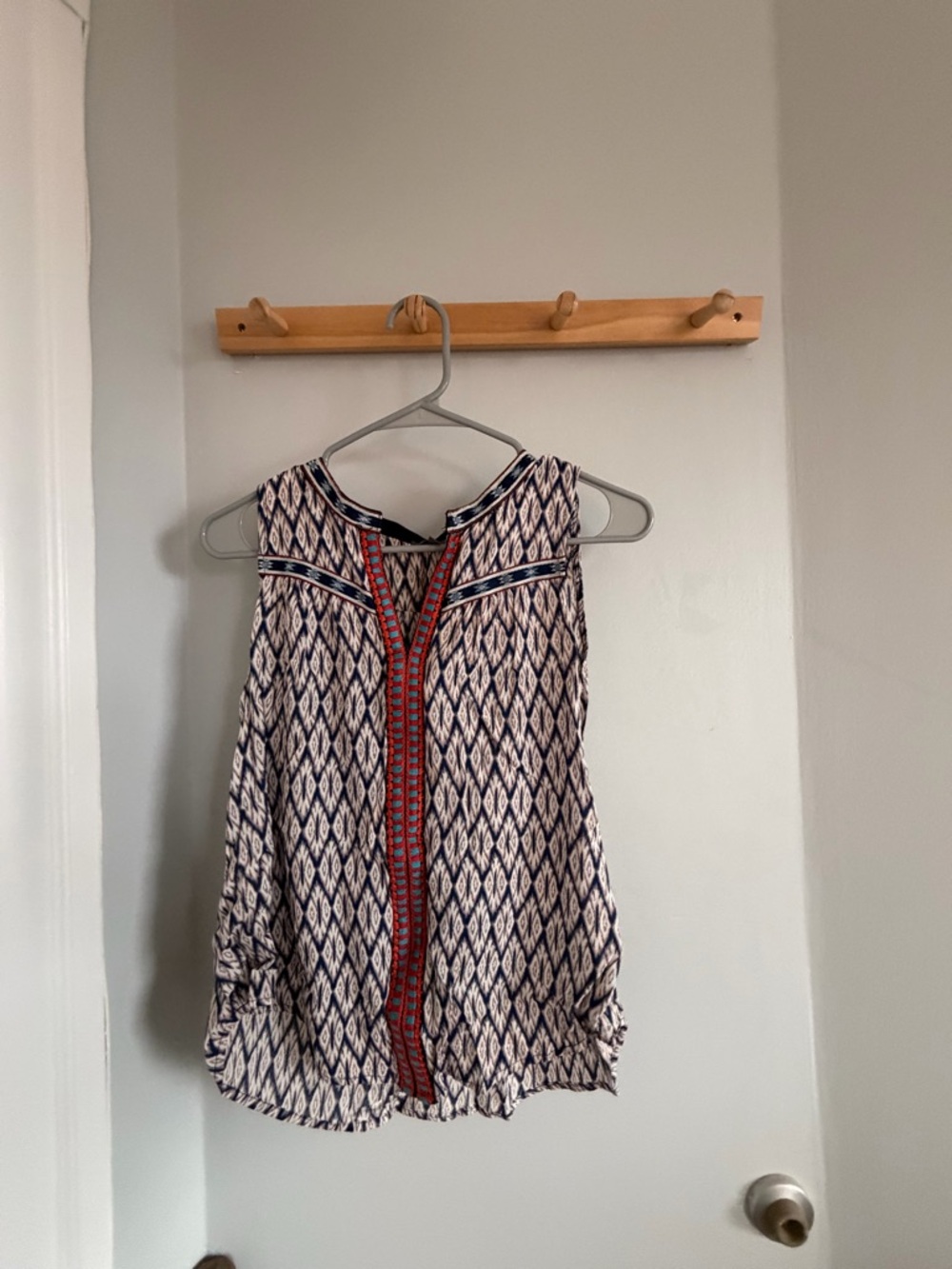 Ikat Print Blouse